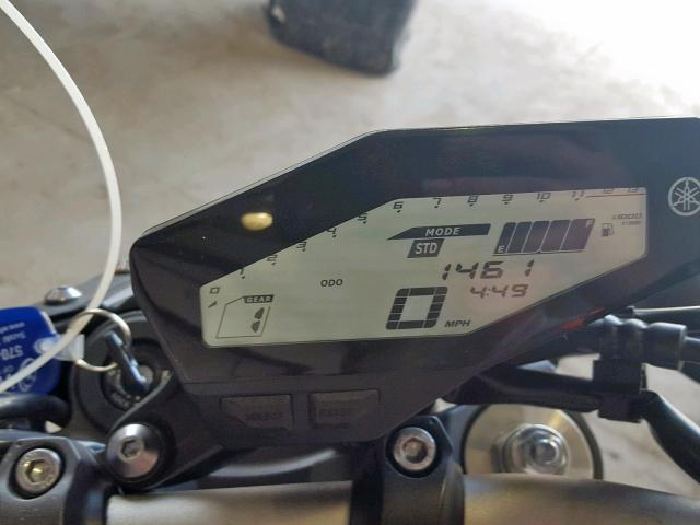 JYARN33E8GA009806 - 2016 YAMAHA FZ09 BLUE photo 8