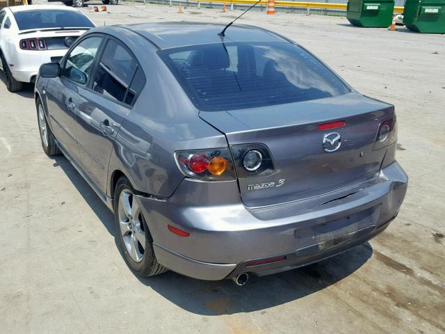 JM1BK324061533036 - 2006 MAZDA 3 S GRAY photo 3