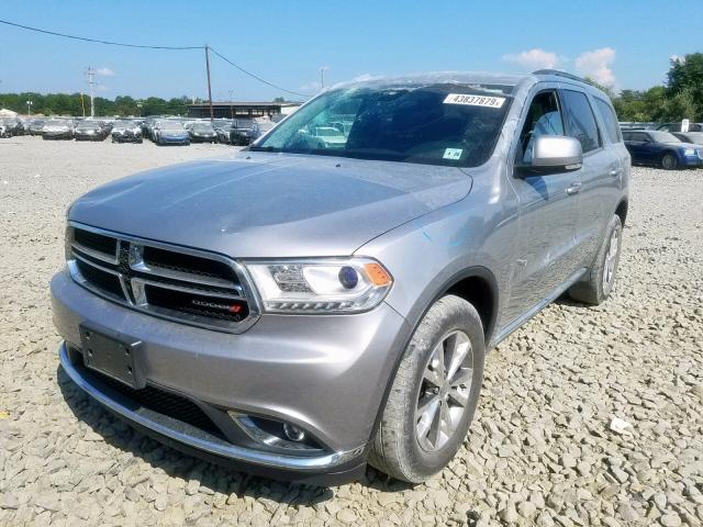 1C4RDJDGXFC766172 - 2015 DODGE DURANGO LI SILVER photo 2