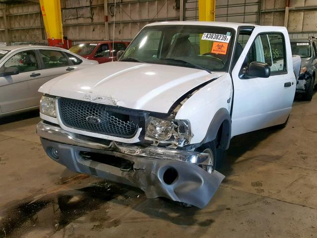 1FTZR15E71PB58724 - 2001 FORD RANGER SUP WHITE photo 2