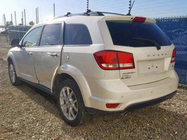 3C4PDDFG9DT523587 - 2013 DODGE JOURNEY R/ WHITE photo 3