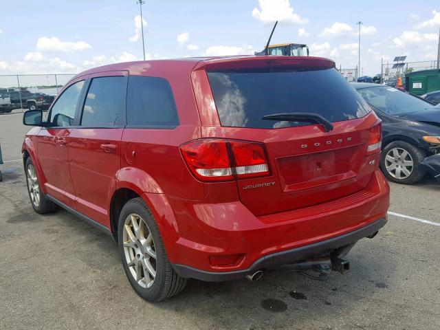 3C4PDCEG0DT588937 - 2013 DODGE JOURNEY R/ RED photo 3