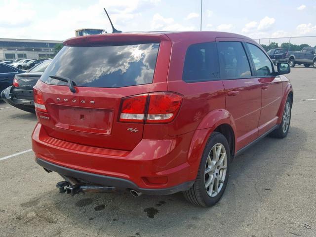 3C4PDCEG0DT588937 - 2013 DODGE JOURNEY R/ RED photo 4