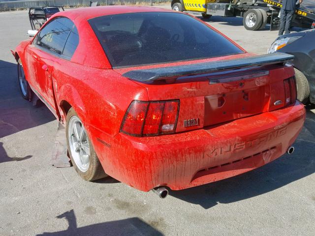 1FAFP42R94F141473 - 2004 FORD MUSTANG MA RED photo 3
