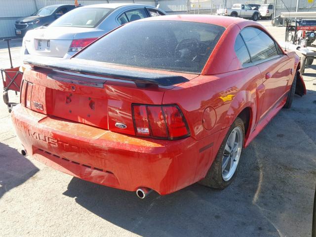 1FAFP42R94F141473 - 2004 FORD MUSTANG MA RED photo 4