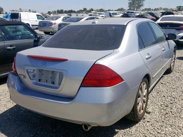 1HGCM66536A057398 - 2006 HONDA ACCORD EX SILVER photo 4