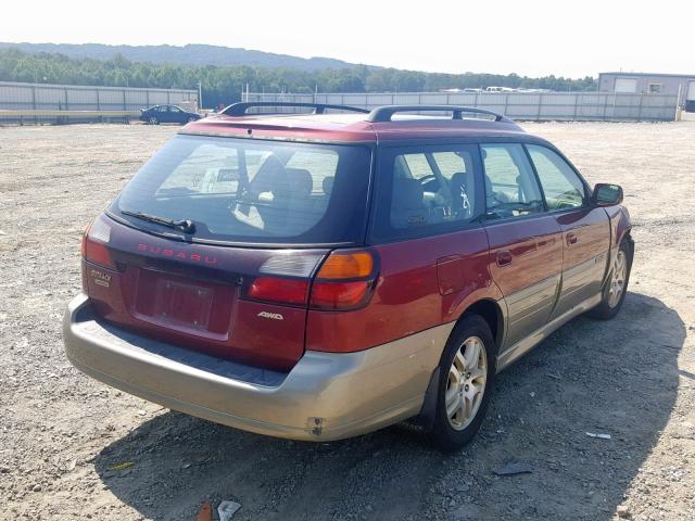 4S3BH686327666860 - 2002 SUBARU LEGACY OUT MAROON photo 4