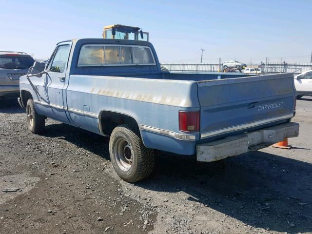 2GCEK14H3C1185823 - 1982 CHEVROLET K10 BLUE photo 3