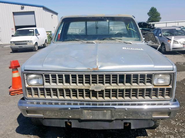 2GCEK14H3C1185823 - 1982 CHEVROLET K10 BLUE photo 9