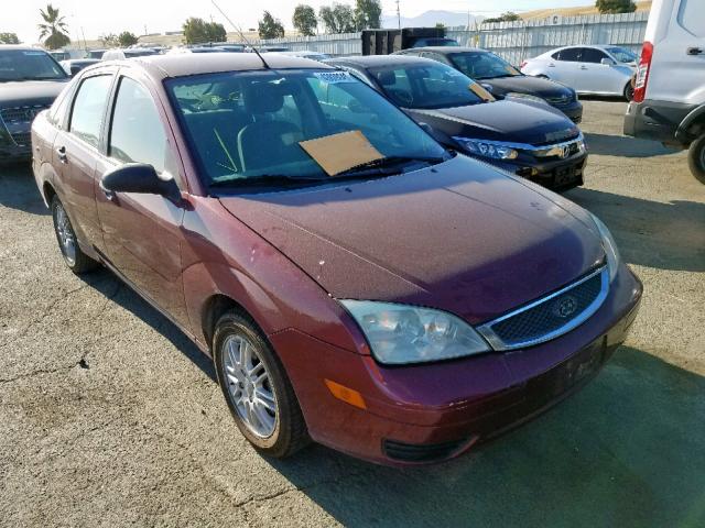 1FAFP34N47W135606 - 2007 FORD FOCUS ZX4 BURGUNDY photo 1