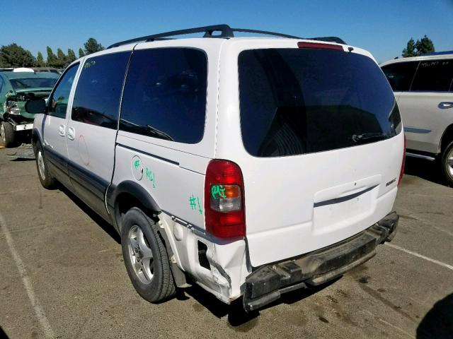 1GMDX03E71D125216 - 2001 PONTIAC MONTANA WHITE photo 3