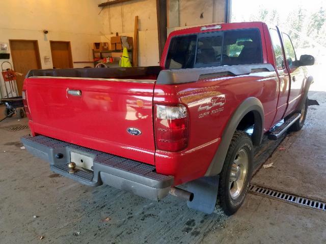 1FTZR15E61TA04609 - 2001 FORD RANGER SUP RED photo 4