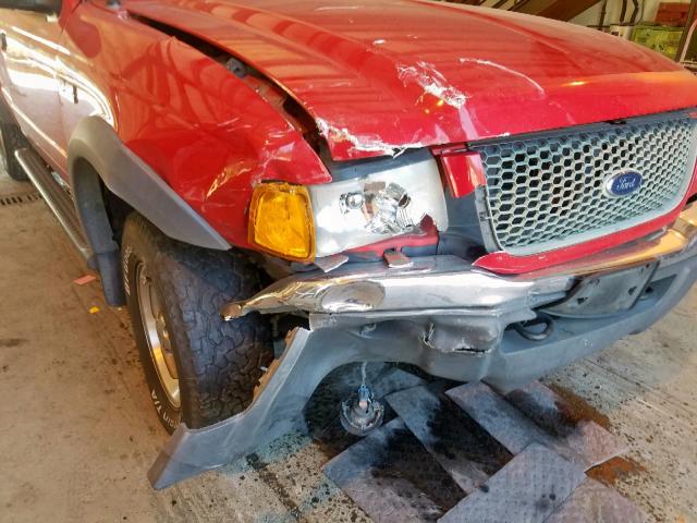 1FTZR15E61TA04609 - 2001 FORD RANGER SUP RED photo 9