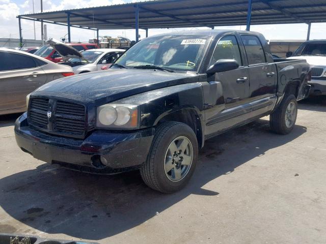 1D7HE48K76S692617 - 2006 DODGE DAKOTA QUA BLACK photo 2