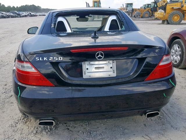 WDDPK4HA4DF053967 - 2013 MERCEDES-BENZ SLK 250 BLACK photo 8