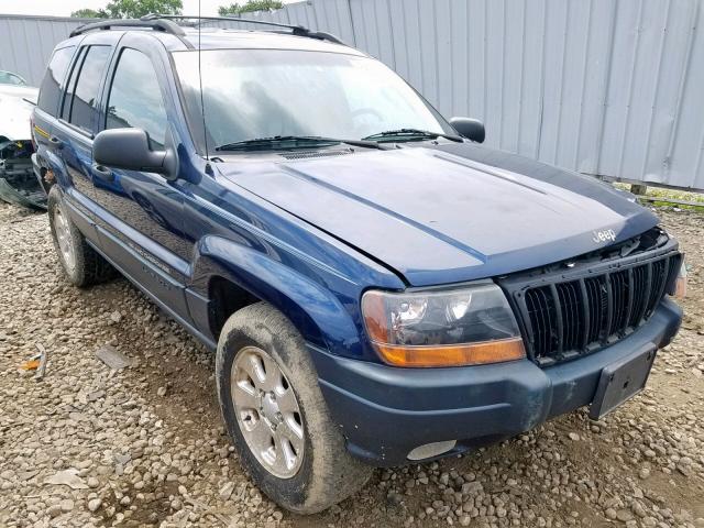 1J4GW48N71C553730 - 2001 JEEP GRAND CHER BLUE photo 1