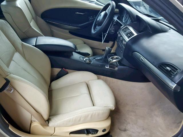 WBAEK13577CN82438 - 2007 BMW 650 I GOLD photo 5