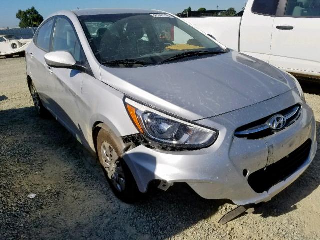 KMHCT4AEXGU038453 - 2016 HYUNDAI ACCENT SE SILVER photo 1