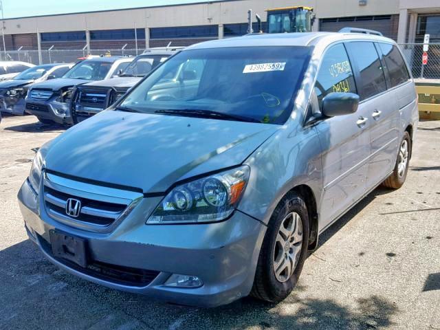 5FNRL38896B022583 - 2006 HONDA ODYSSEY TO GRAY photo 2