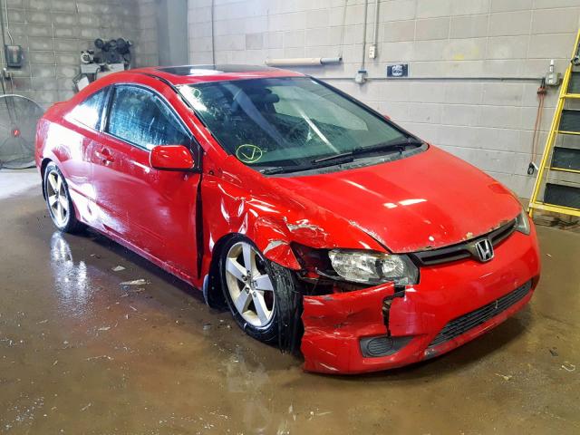 2HGFG12908H502278 - 2008 HONDA CIVIC EXL RED photo 1