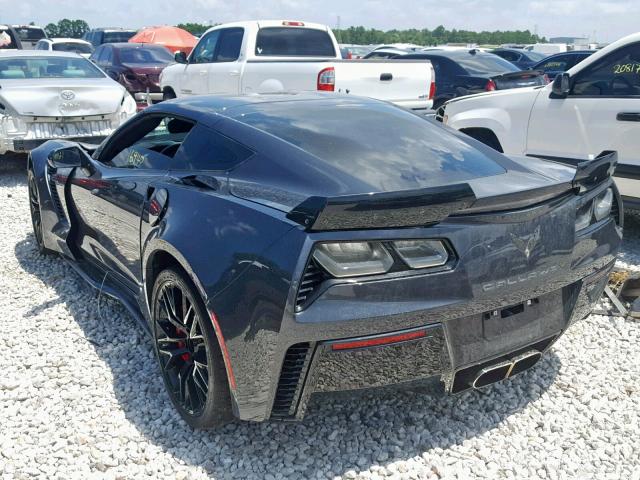 1G1YU2D61H5604603 - 2017 CHEVROLET CORVETTE Z GRAY photo 3