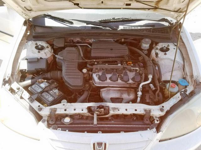 1HGEN26451L000137 - 2001 HONDA CIVIC GX WHITE photo 7