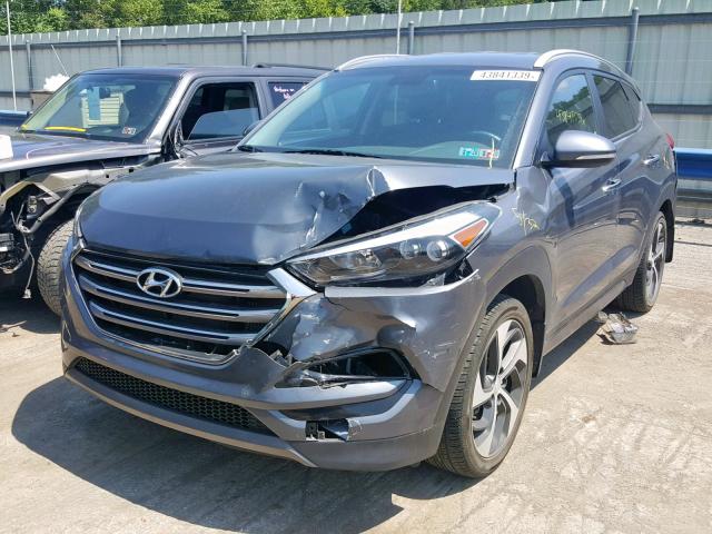 KM8J3CA23GU168131 - 2016 HYUNDAI TUCSON LIM GRAY photo 2