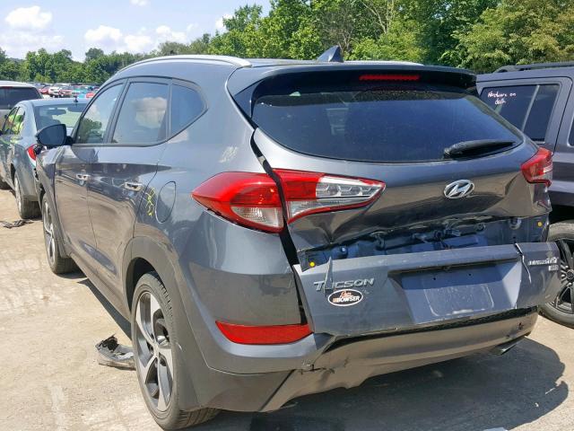 KM8J3CA23GU168131 - 2016 HYUNDAI TUCSON LIM GRAY photo 3