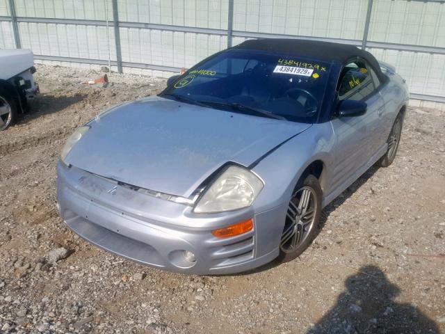 4A3AE75H33E111000 - 2003 MITSUBISHI ECLIPSE SP SILVER photo 2