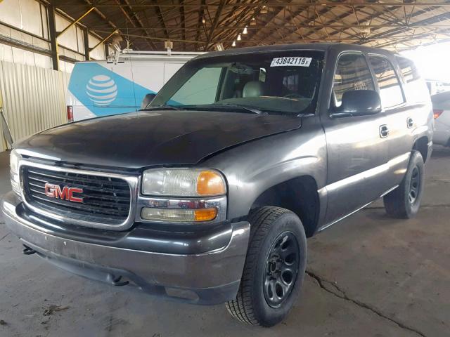 1GKEC13V83J184777 - 2003 GMC YUKON GRAY photo 2