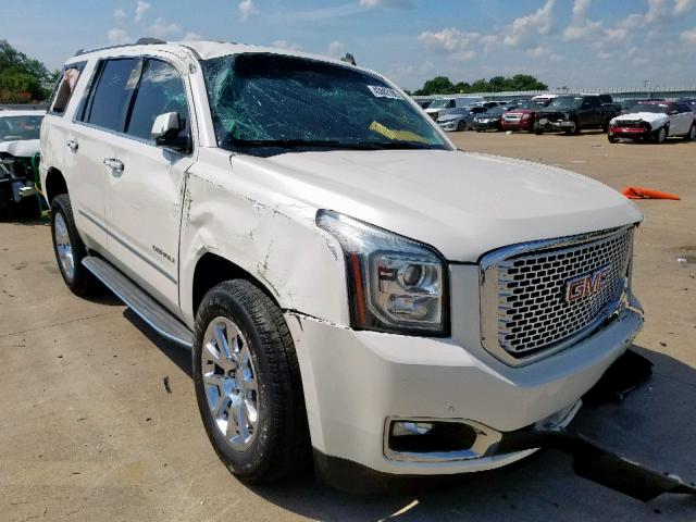 1GKS1CKJ4FR155947 - 2015 GMC YUKON DENA WHITE photo 1