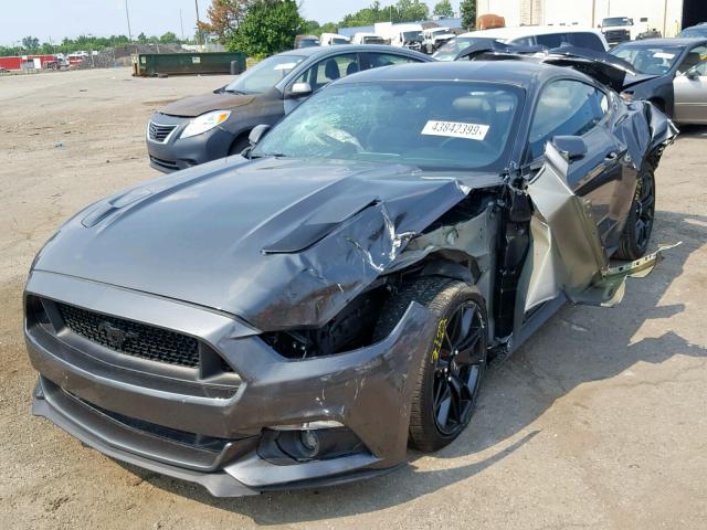 1FA6P8CFXH5281023 - 2017 FORD MUSTANG GT GRAY photo 2