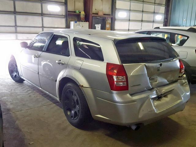 2D4FV47T96H275120 - 2006 DODGE MAGNUM SE SILVER photo 3