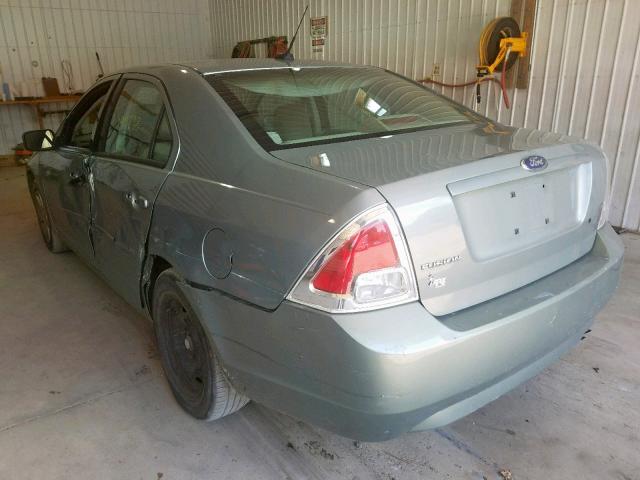 3FAHP06Z79R136598 - 2009 FORD FUSION S GREEN photo 3