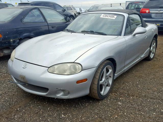 JM1NB353430301279 - 2003 MAZDA MX-5 MIATA SILVER photo 2