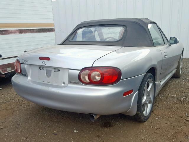 JM1NB353430301279 - 2003 MAZDA MX-5 MIATA SILVER photo 4