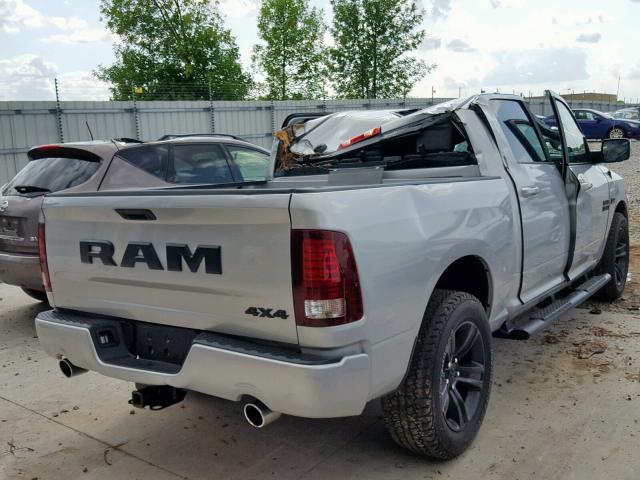 1C6RR7MT2JS277448 - 2018 RAM 1500 SPORT SILVER photo 4