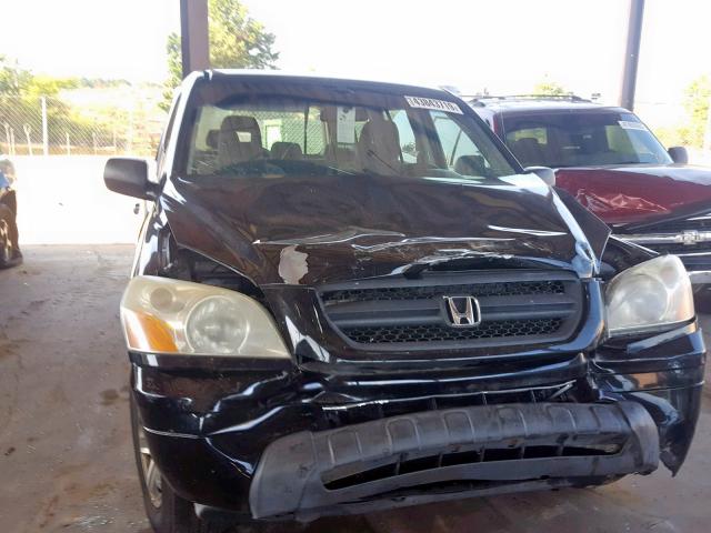 2HKYF18135H573022 - 2005 HONDA PILOT LX BLACK photo 7