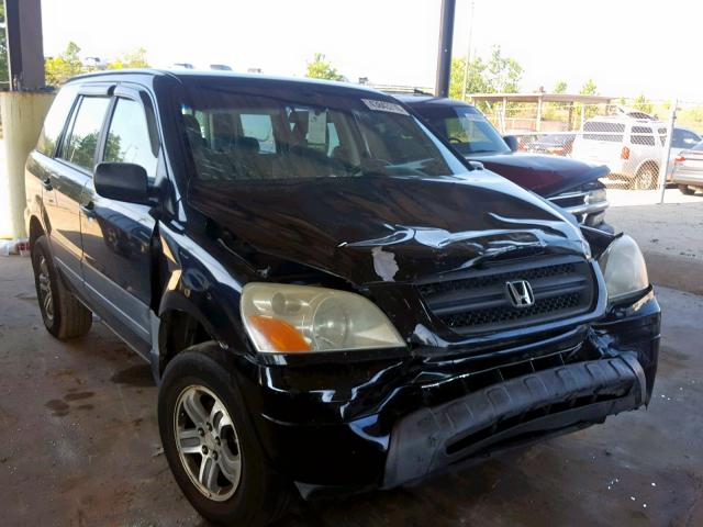 2HKYF18135H573022 - 2005 HONDA PILOT LX BLACK photo 9