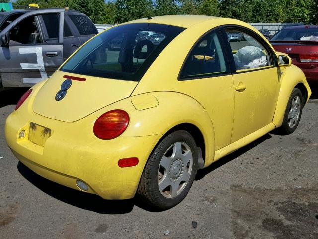 3VWCS21C31M411626 - 2001 VOLKSWAGEN NEW BEETLE ყვითელი ფოტო 4
