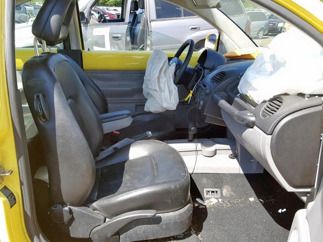 3VWCS21C31M411626 - 2001 VOLKSWAGEN NEW BEETLE ყვითელი ფოტო 5
