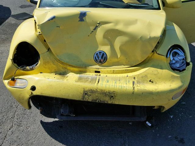 3VWCS21C31M411626 - 2001 VOLKSWAGEN NEW BEETLE ყვითელი ფოტო 7