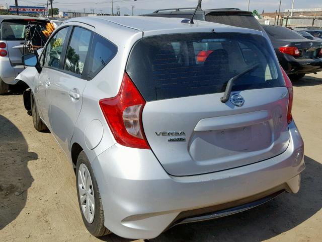 3N1CE2CP9JL368235 - 2018 NISSAN VERSA NOTE SILVER photo 3