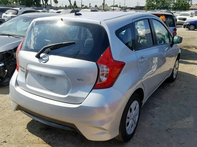 3N1CE2CP9JL368235 - 2018 NISSAN VERSA NOTE SILVER photo 4