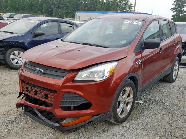 1FMCU0F72FUA03100 - 2015 FORD ESCAPE S MAROON photo 2