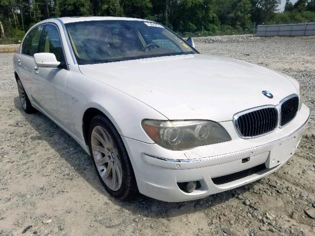 WBAHN83557DT65090 - 2007 BMW 750 WHITE photo 1