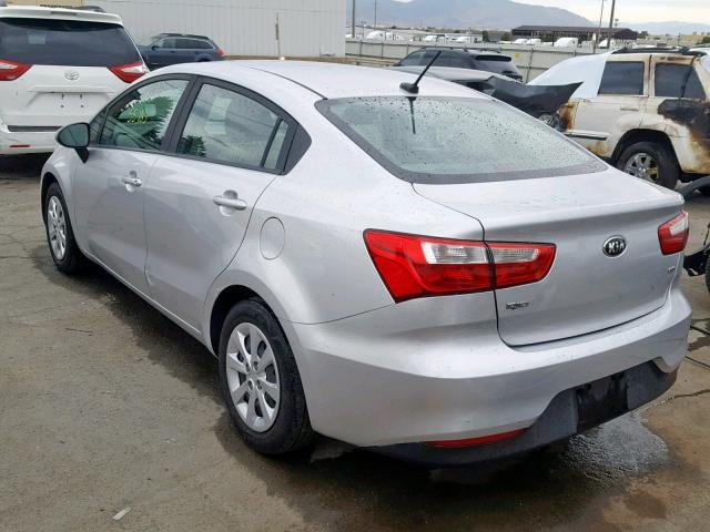 KNADM4A35H6016609 - 2017 KIA RIO LX SILVER photo 3