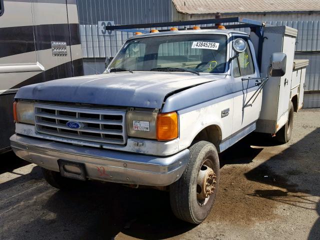 2FDLF47G9MCA74260 - 1991 FORD F SUPER DU WHITE photo 2