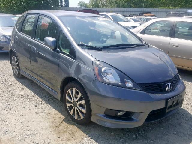 JHMGE8H53DC070304 - 2013 HONDA FIT SPORT GRAY photo 1