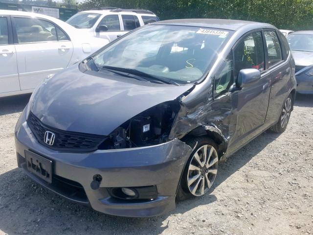 JHMGE8H53DC070304 - 2013 HONDA FIT SPORT GRAY photo 2